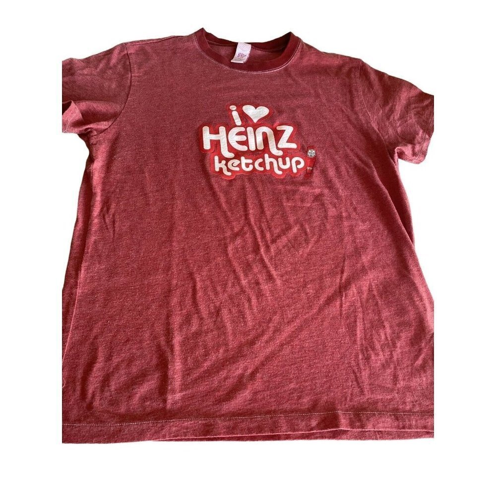 Heinz‎ Tomato Ketchup T Shirt I Heart Heinz Ketchup Red Logo Tee XL Shirt